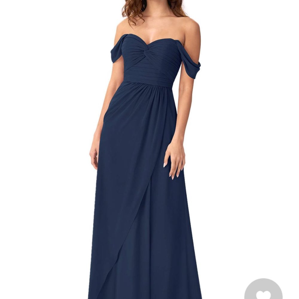 Azazie Millie- Navy Bridesmaid dress NWT